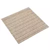 Tepih 20 pcs Prugasta bež 50 x 50 cm 100% Polipropilen
