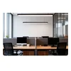 Yuanfang LED Viseća lampa, 48 W, 120×20 cm, Crna