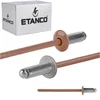 Aluminijaste odprte zakovice 3,2x6 mm RAL 8004