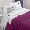 Set box posteljina sa prekrivačem Louca Patisca, 220x230cm, Bordo