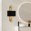Opviq Zidna lampa Axis-15114, 35x75x10cm, IP20, Zlatno-crna boje