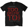 Dead Kennedys Too Drunk Mens Black T Shirt: XL