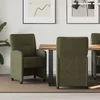 vidaXL Jedilni stoli s kolesi 2 pcs Vojaško zelena 57 x 67 x 95 cm