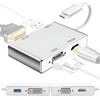 Pretvornik 4 v 1 adapterja tipa C na VGA/DVI 4K/HDMI 4K/USB-c HUB