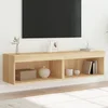 TV ormarići s LED svjetlima 2 kom boja hrasta 60x30x30 cm