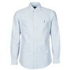 Polo Ralph Lauren Srajce z dolgimi rokavi CHEMISE AJUSTEE EN OXFORD COL BOUTONNE LOGO PONY PLAYER MULTICO Modra