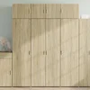 Visoka komoda boja hrasta sonome 80 x 42,5 x 185 cm drvena
