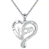 Ogrlica I Love You Mom - Srebrna KP28755