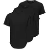 Only & Sons Majica onsMATT LONGY SS TEE 3-PACK, črna