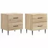 Noćni ormar s ladicama 2 pcs Hrast sonoma 43 x 34,5 x 47,5 cm
