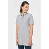 WK209 LADIES SHORT-SLEEVED LONGLINE POLO SHIRT
