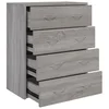 Komoda s 4 ladice 60 x 30,5 x 71 cm boja hrasta sonome