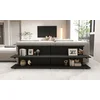 Hanah Home Klub sto Mela, 180x52x22 cm, Crni