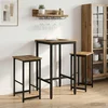 vidaXL Barski stol 2 pcs Artisan hrast 40 x 32 x 74 cm Inženirski les