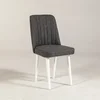 HANAH HOME Trpezarijska stolica Vina Sandalye Anthracite White