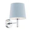 Argon 3910 - Zidna lampa BOLZANO 1xE27/15W/230V plava/sjajni hrom