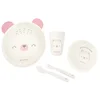 KikkaBoo Set posuđa 4 dela Bear with Me Pink (KKB401349)