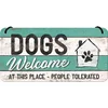 NOSTALGIC ART Viseći znak PfotenSchild - Dogs Welcome