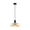 Luster na sajli LATTE 1xE27/60W/230V bež/crna
