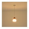 Luster na lanku HELIOS 1xG9/7W/230V bela/braon