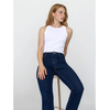 Sinsay - Straight leg push-up farmerke - steel blue