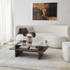 Hanah Home Klub sto Saga Rectangle, 105x35x65 cm, Braon