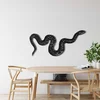 WallXpert metalni zidni ukras 5341, zmija, 100 x 47 cm, crni