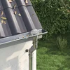 vidaXL Zaščita za listje na žlebu 2 pcs srebrna 110 mm Nerjaveče jeklo