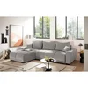 Livetastic KOTNA GARNITURA S POSTELJNO F, srebrne barve tekstil