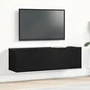 TV ormar Zidne Crni hrast 100 x 30 x 30 cm Konstruirano drvo