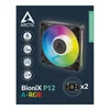Arctic BioniX P12 A-RGB Black - 120mm PWM Ventilator sa ARGB Osvetljenjem – ACFAN00335A