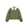Tommy Jeans Prehodna jakna oliva / bela