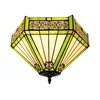 BRILAGI - Tiffany vitražna plafonska svetiljka EMERALD 2xE27/60W/230V prečnik 40 cm