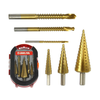 MAR-POL set 6x HSS konusnih svedrov povrtal 4-30mm + svedri