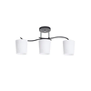 Luster na šipci ESNYR 3xE27/40W/230V crna/bela