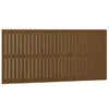 Vidaxl Stensko posteljno vzglavje medeno rjavo 185x3x90 cm borovina