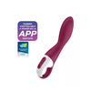 Satisfyer Heated Thrill Vibrator, Sa aplikacijom, Sa zagrevanjem, Vodootporan, Bordo