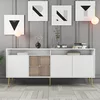 Wallity Komoda Milan 180x77x35cm Belo-Zlatna