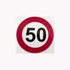 CAR 888 ACCESSORIES Nalepnica Ograničenja 50 velika crveno-bela