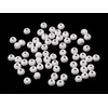 Lesene kroglice O6 mm - bele (10 g)