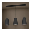 Eglo 390133 - Luster na sajli PETROSA 3xE27/40W/230V crna