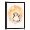 Plakat zasanjani pingvinček - 60x90 black