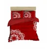 Aberto Design Komplet posteljina 421, 200x220 cm, Crvena-Bela
