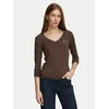 Guess Bluza W6BI56 K6890 Rjava Slim Fit