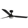 FARO 33815WT-21-LED PUNT M LED/18W/230V plafonski ventilator sa prigušiva, crne boje, prečnik 132 cm WT + daljinski upravljač