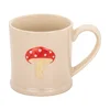Bež keramična skodelica Mushroom – Sass & Belle