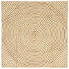 Tepisi za područja Bijela 120 x 120 cm Juta
