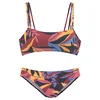 SUNSEEKER Bikini temno modra/temno rumena/karminsko rdeča/črna