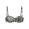 BUFFALO Bikini zgornji del črna / bela