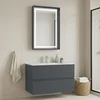 HANAH HOME Kupatilski ormarić sa umivaonikom i ogledalom (2 komada) Nest 91 v2 550